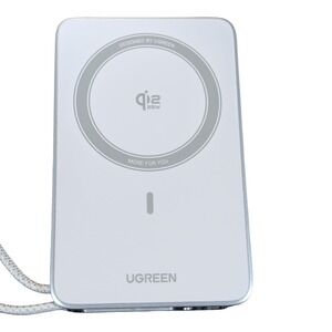 Qq5O UGREEN MagFlow Qi2.2 25W MagSafe Magnetic Wireless Battery Charger PB773